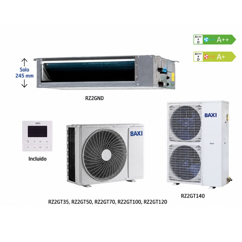 Aire Acondicionado Baxi Nanuk Conductos RZ2GD